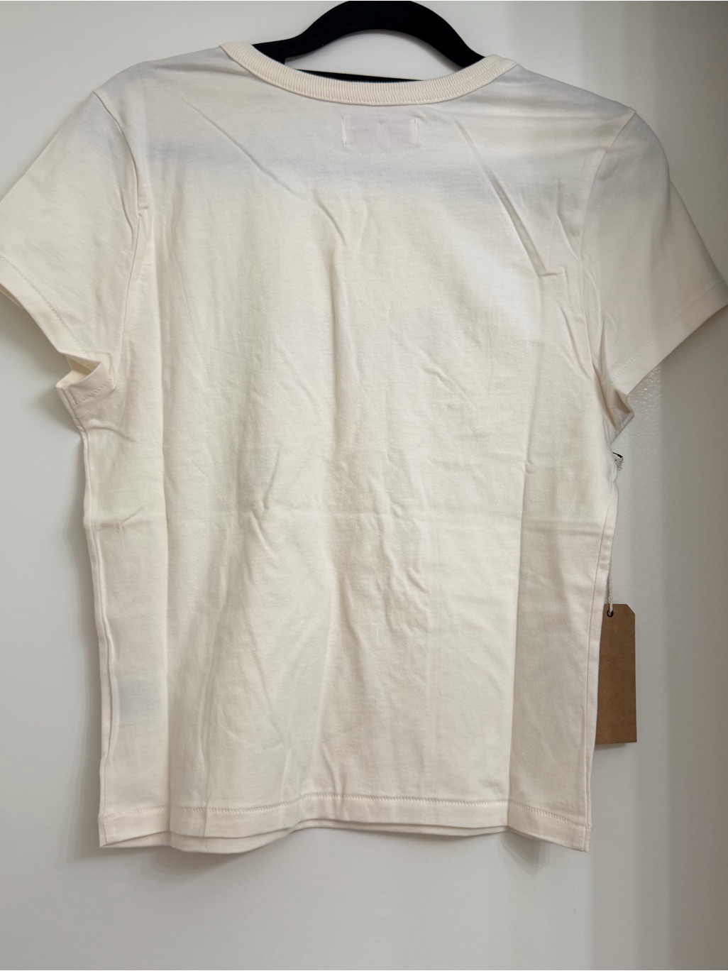 Nwt Dairy Boy Baby Tee Cherry Ribbon Size Large White Red 100% Cotton — image 6 of 7